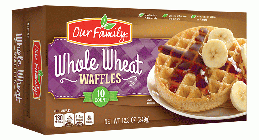 Our Family  waffles, whole wheat, 10-count Full-Size Picture